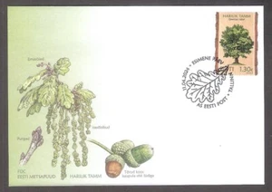 Forest trees – Oak 2024 Estonia stamp FDC Mi 1100 - Picture 1 of 1