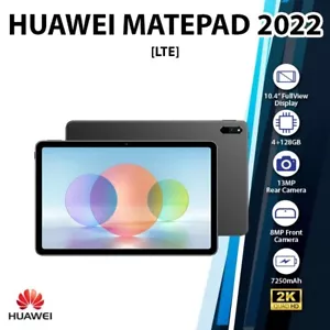 (LTE) Huawei MatePad 2022 4GB+128GB Matte Grey Octa Core Android PC Tablet (New) - Picture 1 of 9