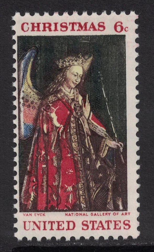 Scott 1363 - Navidad, "La Anunciación" por Jan van Eyck - MNH 1968 - Sello como nuevo Foto 1 de 1