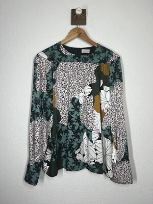 By Malene Birger Napoli Blouse Size 36 Floral Viscose Satin Twill US 6 - Image 1 of 4