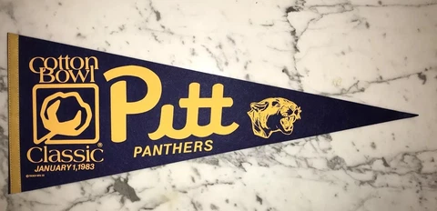 PITT PANTHERS 1983 COTTON BOWL PENNANT Cover