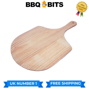 WOOD PIZZA PEEL PADDLE BARBECUE BBQ SHOVEL PIZZA OVEN BBQ-BITS - Picture 1 of 5