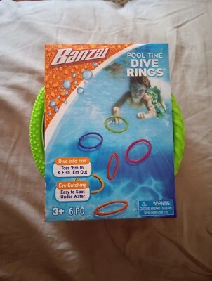 Banzai Dive Ring Set 6-Piece Ages 3+ - Image 1 of 2