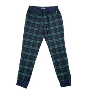 UGG Plaid Flannel Pajama Sleepwear Pants Adult XL Green Blue Pockets Drawstring - Picture 1 of 11