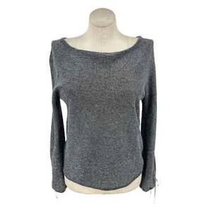 Vintage 90s Lightweight Silver Sweater Long Sleeves Newport News Size XL - Picture 1 of 9