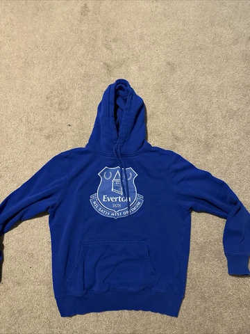 Everton FC Official Merchandise Hoodie Size M Medium Apparel Garb Tunic Cover