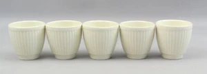Wedgwood WINDSOR EGG Cups x 6 Cream Ivory Ribbed 2" - Picture 1 of 6