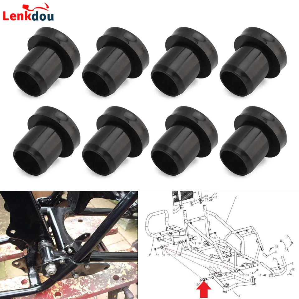 8PCS UTV Short Bushing Swing Arm #9060-050003 For CF-Moto UFORCE ZFORCE 500 800  Foto 1 de 4