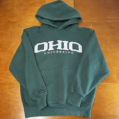 Ohio Bobcats Sweatshirt Womens Small Green Pullover Long Sleeve Jansport Cover