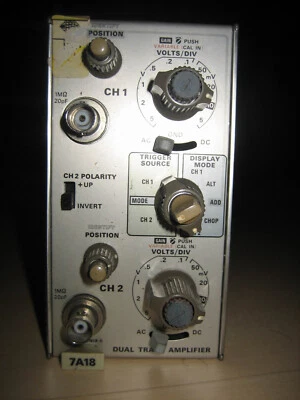 Tektronix 7A18  dual trace amplifier Einschub plug-in  - Bild 1 von 4