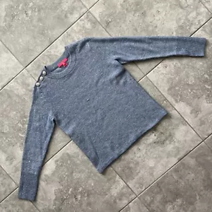 Maglione Lilly Pulitzer Morgen paillettes manica lunga blu boca pullover metallizzato L - Foto 1 di 23