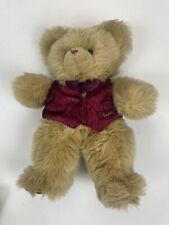 harrods Knightsbridge Teddy bear red vest bow tie plush stuffed animal
