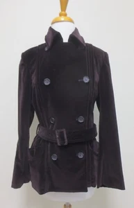 Chaqueta con cinturón de terciopelo PIAZZA SEMPIONE de doble pecho Italia talla 40, Usada en excelente condición - Imagen 1 de 8