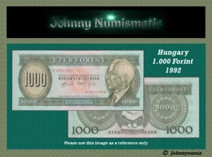 Ungarn 1000 Forint 1992 UNC - Bild 1 von 3