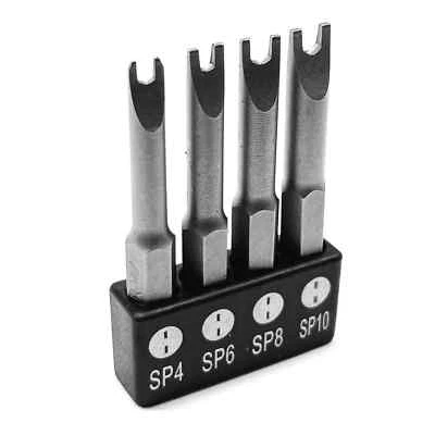 4 pcs OHIY Spanner Drive Screwdriver Insert Bit Set CR-V Steel 2" Long Shank