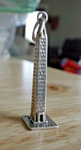 Sterling Silver 3D 28x9mm Washington DC Washington Monument Charm - Picture 1 of 9
