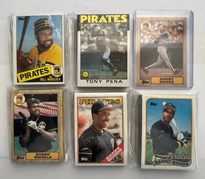 Pittsburgh Pirates 1985-89 Topps base team sets (5 set lot w/sharp Bonds RC) - Picture 1 of 3