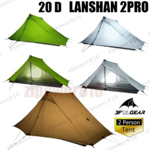 3F UL GEAR Lanshan 2Pro 2 Personas Ultraligero Mochilero 20D Camping Senderismo Tienda - Imagen 1 de 23