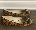 Cole Han Elsie Ocelot Calf Hair Flats New Without Box Size 7.5