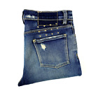 Tsubi Ksubi Vtg Womens Jeans 9 L27 Hemmed Blue Vintage Indigo Lean Slim Leg Jean