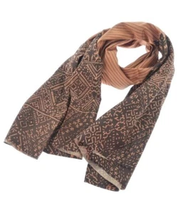 DRIES VAN NOTEN Stoles OrangexBrown(Patterned) 2200564722075 - Picture 1 of 3