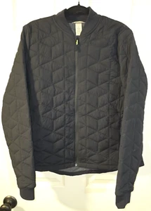 Giacca donna Duluth Trading Co Agiloft bomber jacket nero zip trapuntato taglia L - Foto 1 di 16