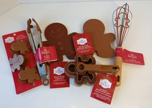Set 6 Holiday Time Gingerbread Men Kitchen Utensils - Picture 1 of 11