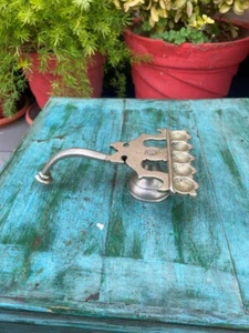 Antique Old German Silver Hand Crafted Oil Lamp Deepak Pooja Lamp Jyoti  - Picture 1 of 10