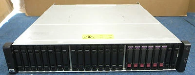 HP StorageWorks P2000 G3 BK831A iSCSI MSA Dual Controller SFF Disk Array w/6x300 - Image 1 of 3