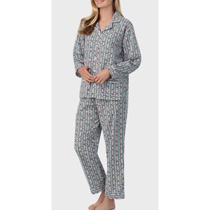 NWT Lanz of Salzburg Classic Hunter Tyrolean Stripe Flannel Pajama - size L - Picture 1 of 2