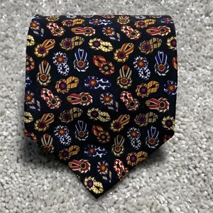 Ted Lapidus Silk Tie Colorful Award Ribbons Medals Coach Business Office Church - Picture 1 of 8