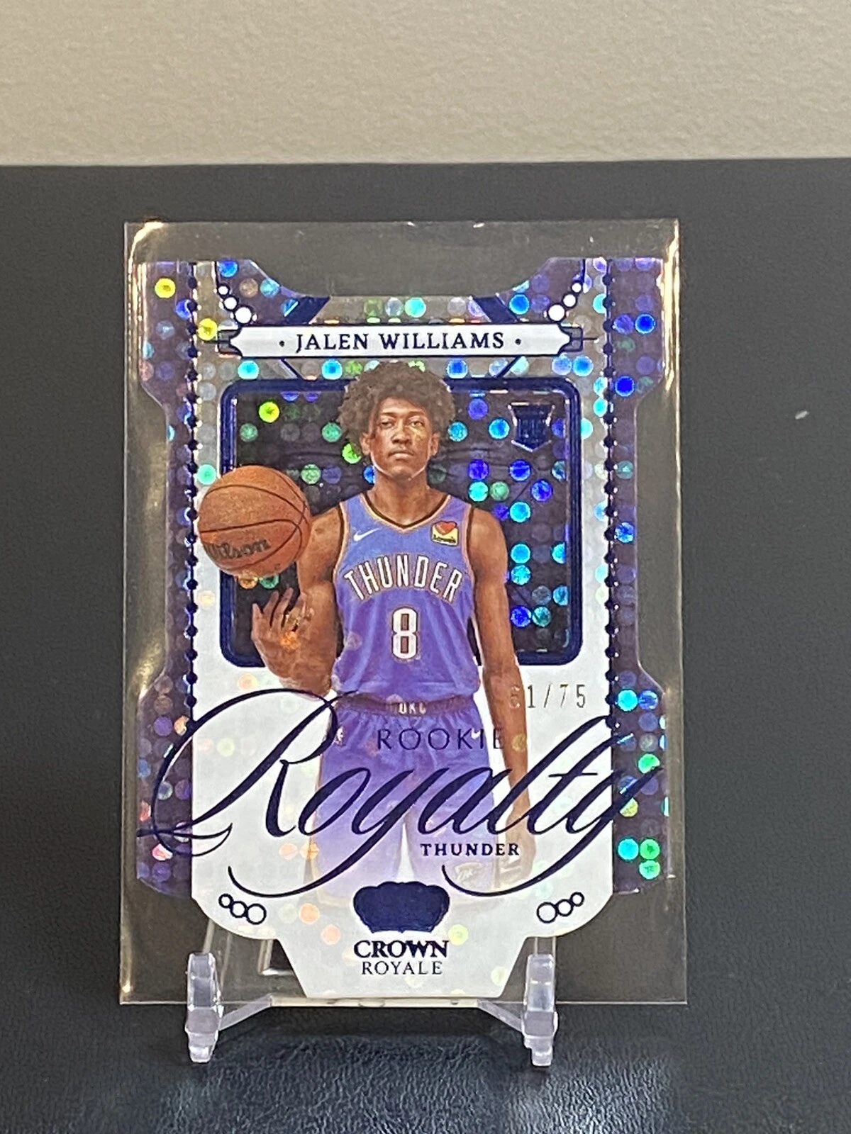 2022-23 Panini Crown Royale Royalty Blue #/75 Jalen Williams #12 Rookie RC