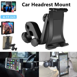 Universal 360° Car Back Seat Headrest Holder Mount for iPad Tablet Phone 4"-11" - Picture 1 of 12