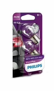PHILIPS 12499VPB2 12V P21/5W VisionPlus Clignotants/Ampoule interieure BAY15d x2 - Picture 1 of 1