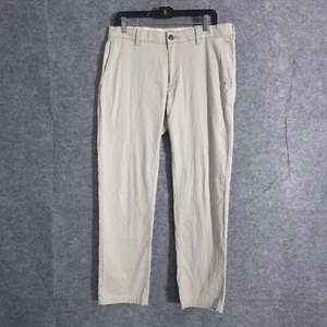Pantalone uomo Faherty elasticizzato Terry 5 tasche vestibilità atletica ferro marrone taglia 32 tinta unita - Foto 1 di 21