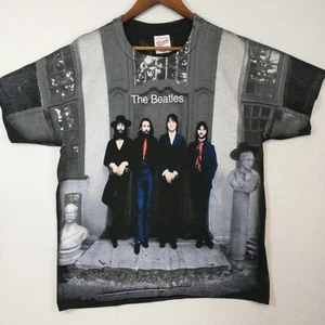 Vintage T Shirt 90s The Beatles Hey Jude All Over Print AOP Size Large - Foto 1 di 9