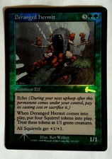 FOIL Deranged Hermit - Urza's Legacy ULG Magic: the Gathering MTG - Heavily Play