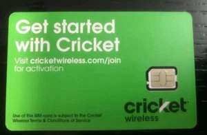 Carte nano SIM sans fil Cricket (SGMN4024) - Photo 1 sur 1