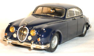1:43 S.M.T.S. white metal model car: Jaguar Mk.II 3.8 1962-63 Dark Blue Boxed