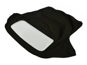Fits: BMW Z3 1996-02 Soft Top & Plastic window w/ pockets Haartz BLACK GERMAN - Picture 1 of 4