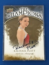 2009-10 Upper Deck The Champions Autographs Gold #CHRF Rachael Flatt Auto Signed