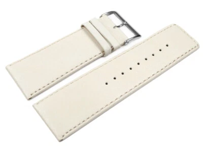 Bracelet de montre cuir de veau lisse Sable 30mm - Photo 1/2