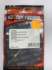 HPI Racing - Rear Axle with Hex, 3x86mm, Micro RS4 - Picture 1 of 1