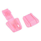 Zipper Pull Cord Ends, 100 Pack Zip Clip Buckle Rope End Lock 18mm, Pink