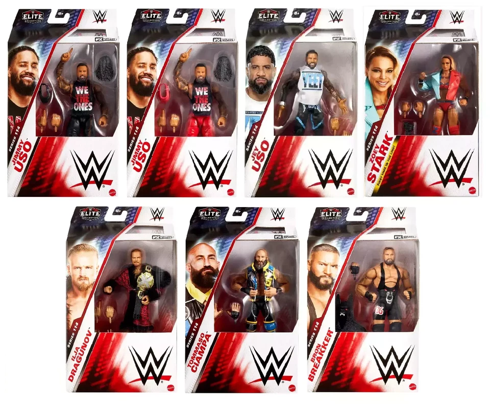 WWE ACTION FIGURE SERIE ELITE 114 MATTEL TOY WRESTLING, NEW - Immagine 1 di 1