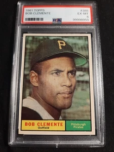 1961 Topps Bob Roberto Clemente #388 PSA EX-MT 6 - Imagen 1 de 2