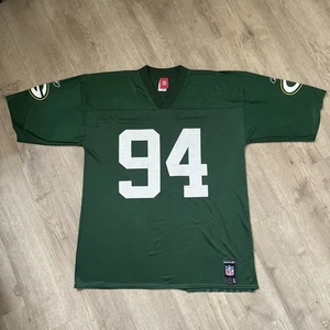 Reebok NFL Green Bay Packers Jersey Size Large - Gbaja-Biamila #94 - Picture 1 of 9