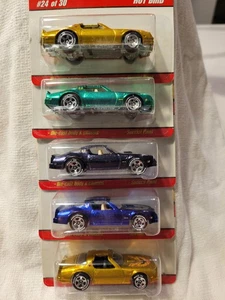 Lot Of 5 Hot Wheels Classics Series 2 Pontiac Hot Bird - Picture 1 of 1