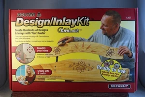Milescaft 1207 Design/Inlay Kit - Router Template Jig Black Red - Picture 1 of 17