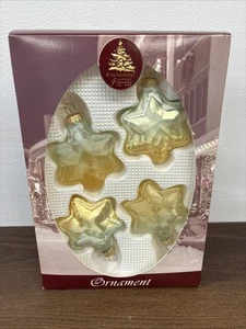 Enchanted Forest in box Set of 4 Star Shaped Christmas Ornaments  - Picture 1 of 10